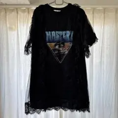 jouetie レース付き黒Tシャツ