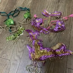 ダンス用スパンコールセットアップ 2点セット