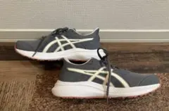 新品同　ASICS アシックス　ランニングシューズ　スニーカー　グレー　23.5