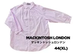 未使用級⭐︎マッキントッシュロンドン 七分丈シャツ　綿100% XL 幾何学柄