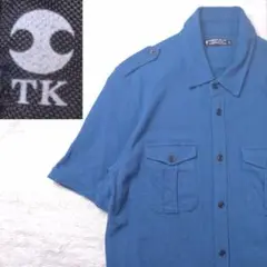 TAKEOKIKUCHI　タケオキクチ　半袖　ワークシャツ風　ノームコア