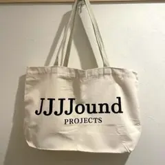 JJJJトートバッグ 生成り　キャンバスエコバッグ