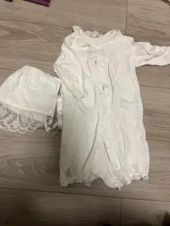 西松屋 新生児セレモニードレス 帽子付き 50-60cm