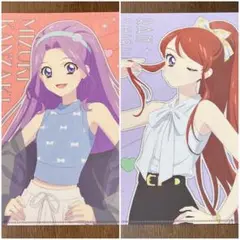 神崎美月　紫吹蘭　クリアファイル　アニメイト　リンクリボン　アイカツ