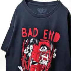 スペンサーズ BAD END 罰当たり デカロゴ Tシャツ ブラック黒L古着