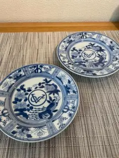 古伊万里　与山窯　VOC 平皿　3枚セット c87e15d444df45f74b2831b7216468