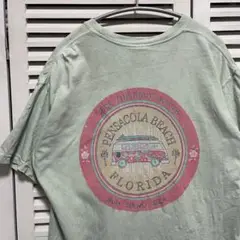 スーベニア Tシャツ 古着 バス フロリダ アメリカ ビーチ バックプリント