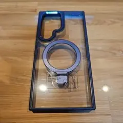 GalaxyS24Ultra スマホケース 透明ケース 軽量 ネイビー