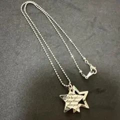 レディース　ネックレス　スター　星　ストーン