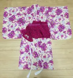 【サンリオ】シナモロール浴衣130cm とシュガーバニーズ帯のセット