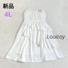 新品　Louiosy アシンメトリーデザインキャミワンピース　大きいサイズ