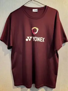 YONEX ワインレッド Tシャツ Lサイズ レア柄