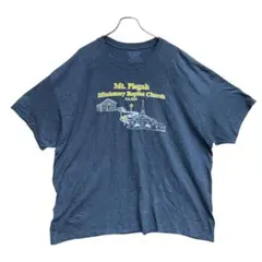 ギルダン　メンズTシャツ　灰色　3XL　ビッグシルエット　カレッジロゴ【4169
