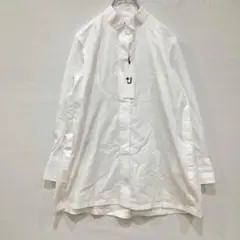 ユニクロ タグ付き スーピマコットンロングシャツ XS小さいサイズ 白 +J