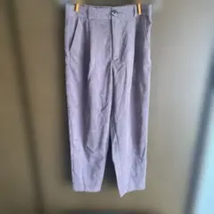 GU コーデュロイタックテーパードパンツ　L ラベンダー