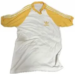 adidas ラグラン Tシャツ ホワイト/イエロー