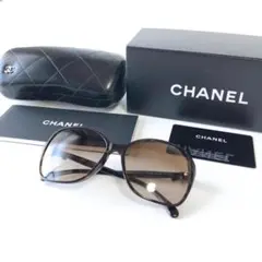 シャネル CHANEL サングラス リボン デミ柄 ココマーク ダークハバナ眼鏡