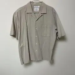 GLOBAL WORK ハイブリッドリネン 半袖シャツ Sサイズ
