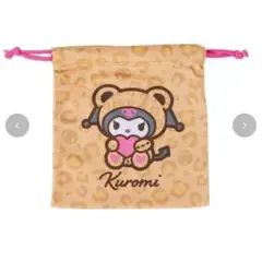 しまむら　クロミ　ギャルクマ　巾着　 レオパード柄　アニマル柄