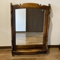 karimoku オールド カリモク◾️棚板付き 壁掛けミラー ウォールミラー 鏡 カリモク家具 karimoku ウォールミラー・壁掛け鏡 – バナル