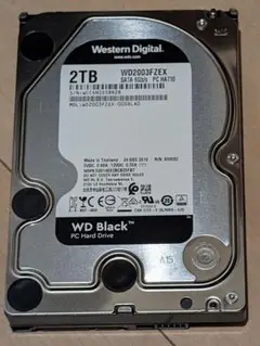 【使用時間0時間】WD Black 2TB HDD WD2003FZEX