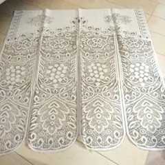 新品　レースカフェカーテン　85×90