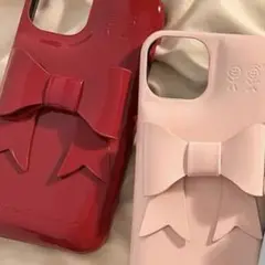 Urban Sophistication iPhoneケース　リボン　赤　ピンク