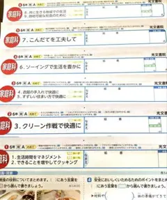 小学6年　家庭科　2025年　カラーテスト　光文書院
