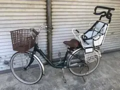 24インチ女性自転島 子供補助シート付き
