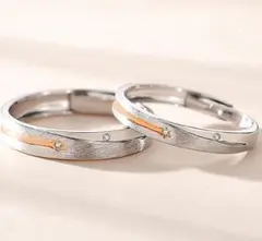 A新品☆安心のメルカリ便☆2個セット☆シルバー☆ジルコニア☆ペアリング☆A