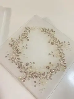 bliss ブリス 小枝 クリスタル ビジュー ヘッドドレス シルバー