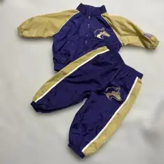 レトロ　Kid Athlete ベビー ジャージ上下セット 3-6ヶ月 ウルフ