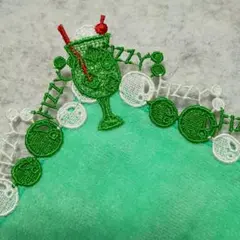 近沢レース　　タオルハンカチ　クリームソーダ　　　近澤　chikazawa
