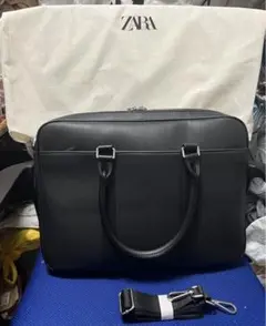 ZARA テクスチャードブリーフケース