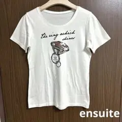 美品 ensuite エンスイート LARGE Tシャツ トップス 大きいサイズ