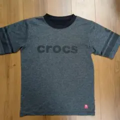 crocs グレー Tシャツ 160サイズ