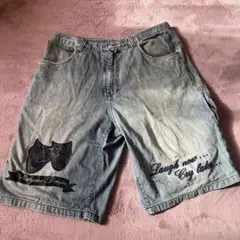 クライムデニム　デニムハーフパンツ