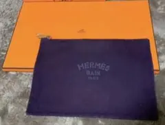 HERMES エルメス ヨッティングGM クラッチバッグ パープル