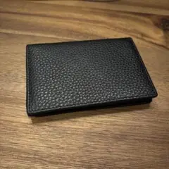 本革 名刺入れ ブラック 黒