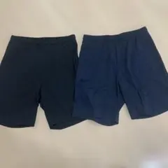ユニクロ　ショートパンツ　２本セット ネイビー・黒　Mサイズ