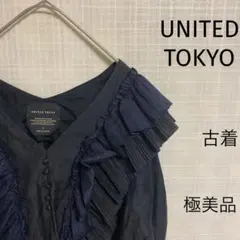 ユナイテッドトウキョウ カールマイヤー プリーツ ブラウス ブラック 極美品!!