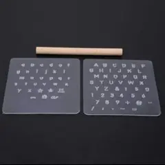 迅速発送！新品 レザークラフト　刻印クリアシートと打ち具のセット