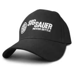 ジグ ザウエル SIG SAUER キャップ 帽子 ミリタリーキャップ ブラック