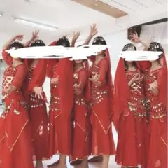 アラビアン衣装 赤色 1回使用　モーニング娘　余興