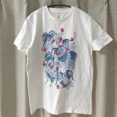 graniph グラニフ Tシャツ ホワイト ニワトリ 半袖 Mサイズ