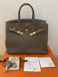 HERMESエルメス バーキン35 エトゥープ ゴールド金具