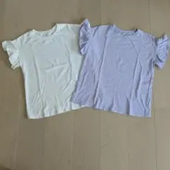 GU フリル袖 Tシャツ2枚セットサイズ 150