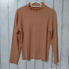 未使用品　マイルドガプッチ　長袖ハイネックシャツ　韓国製　キャメル