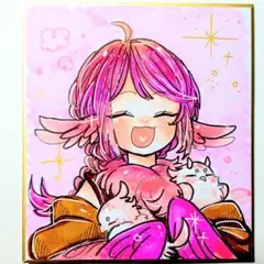 手描きイラスト色紙 №1631