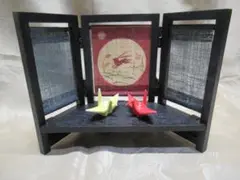 木製屏風兎絵衝立展示台　特別価格
